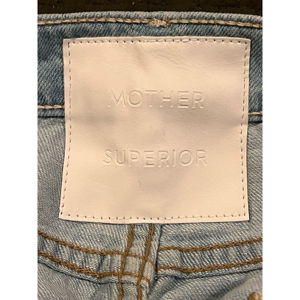 MOTHER Light Wash Distressed Boot Cut Jeans - Picture 13 of 13